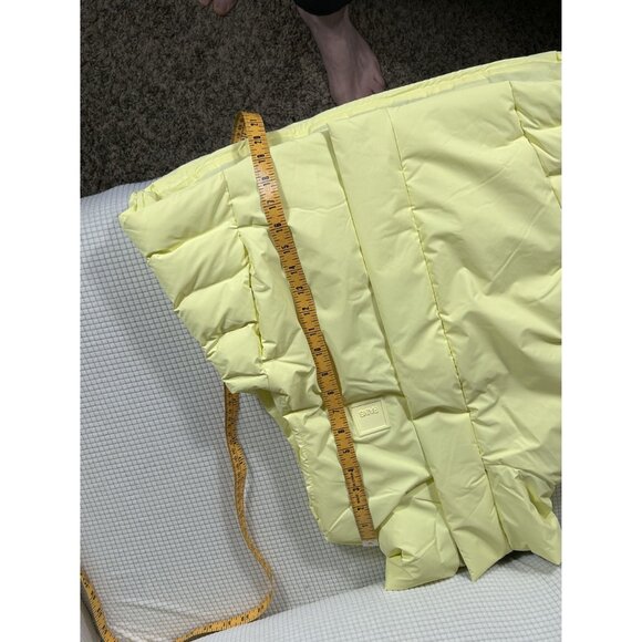 Rains Straw Yellow Loop Padded Vest, Size Medium, NWT, MSRP $250 - Picture 14 of 16